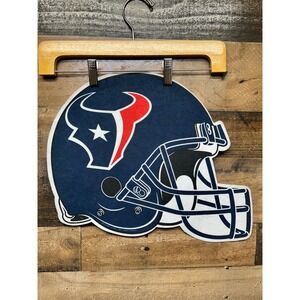 Houston‎ Texans Helmet Die Cut Sign Decor Man Cave NFL Football
